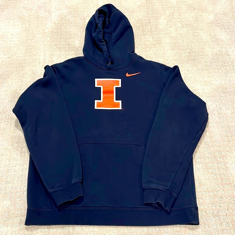 Illinois Fighting Illini Hoodie Men's Large Nike